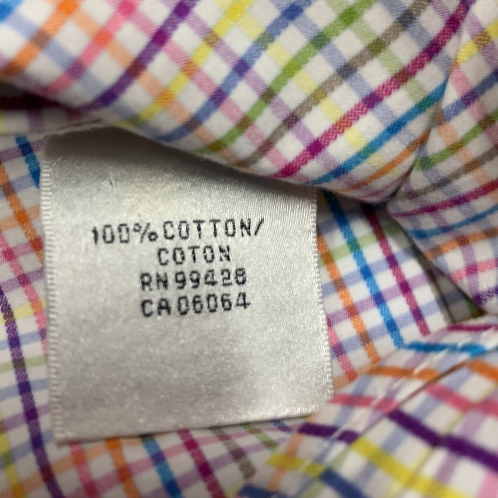 Men Bugatchi Multicolor Shaped Fit Button Short S… - image 3